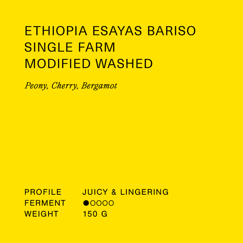 Ethiopia Esayas Bariso Single Farm Modified Washed 150g